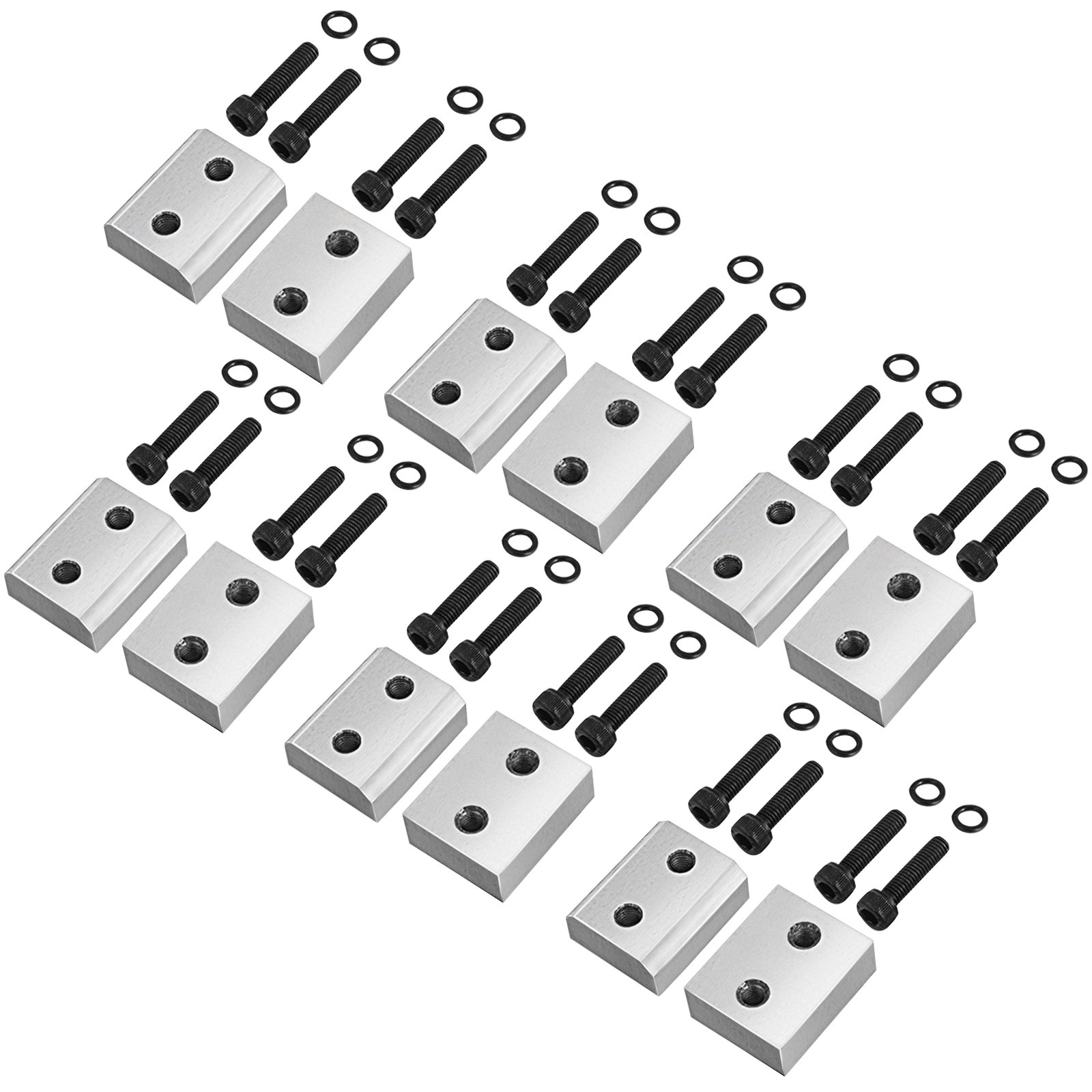 VEVOR Cuchillas de repuesto para cortador de barras de refuerzo de 0.630 in, material de acero Cr12MoV para cortador eléctrico de barras de refuerzo de 5/8 pulgadas, 12 cuchillas con 24 tornillos hexagonales y 24 arandelas de resorte