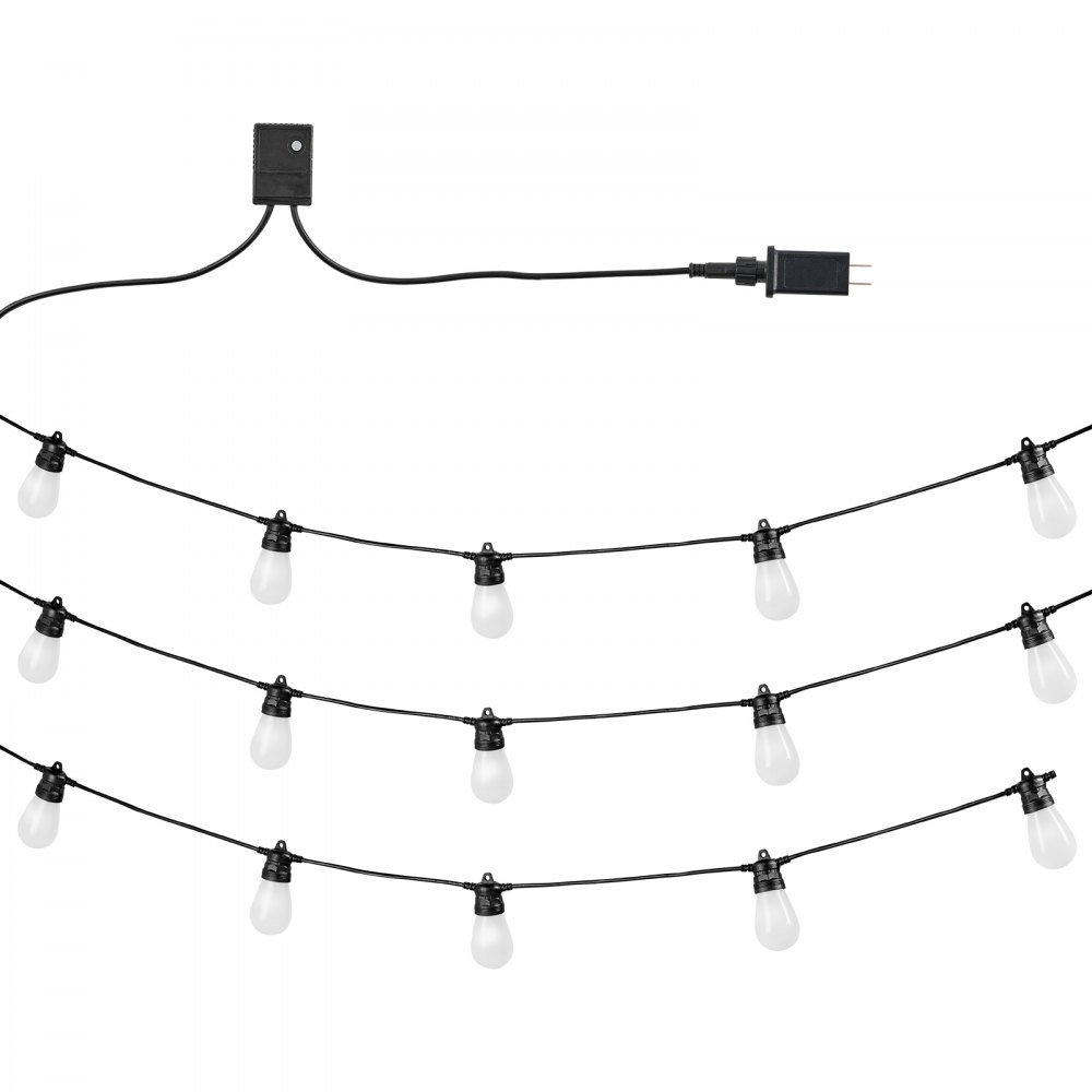 Luces de cadena RGB para exteriores de 50 pies, luces impermeables para patio con control de aplicación