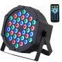 VEVOR 36LED RGB Luz de escenario Luz PAR Luz de discoteca con haz DMX de 7 modos Interior Paquete de 4