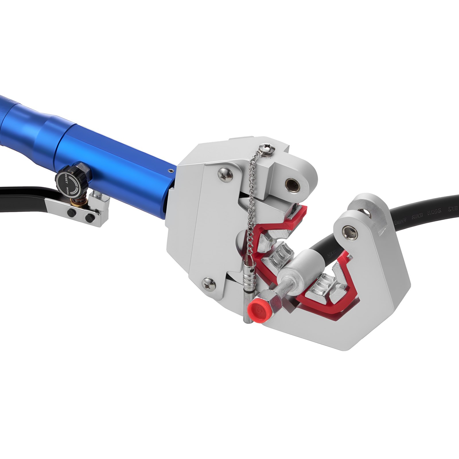 Engarzadora de mangueras hidráulicas VEVOR, kit engarzadora de mangueras de aire acondicionado Hydra-Krimp con 7 matrices de fácil instalación, herramienta manual integral para engarzar mangueras de aire acondicionado hidráulicas para reparación de automóviles y sistemas de aire acondicionado - con estuche de transporte