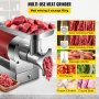 VEVOR Picadora de carne eléctrica 661 libras/hora Máquina picadora de carne de 1100 W picadora de carne eléctrica de 1,5 Hp con 2 placas de molienda