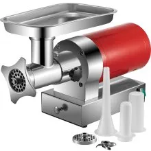 VEVOR Picadora de carne eléctrica 661 libras/hora Máquina picadora de carne de 1100 W picadora de carne eléctrica de 1,5 Hp con 2 placas de molienda