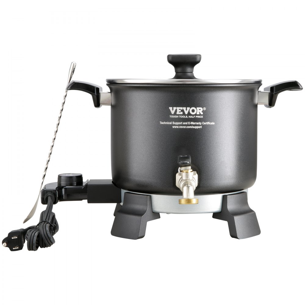 Fundidor de cera VEVOR de 5 litros para fabricación de velas, olla eléctrica grande para fundir cera con pico vertedor fácil, control de temperatura de 4 niveles, fácil de limpiar para velas, jabón, cremas, belleza, producción a granel, negocios o hogar.