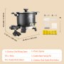 Fundidor de cera VEVOR de 5 litros para fabricación de velas, olla eléctrica grande para fundir cera con pico vertedor fácil, control de temperatura de 4 niveles, fácil de limpiar para velas, jabón, cremas, belleza, producción a granel, negocios o hogar.