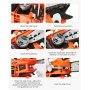 Motosierra de gasolina VEVOR de 25,4 cc, 12" y 1,2 HP. Motosierra de gasolina inalámbrica de mano para cortar ramas de árboles, podar árboles, limpiar terrenos y talar bosques en granjas, jardines y ranchos.