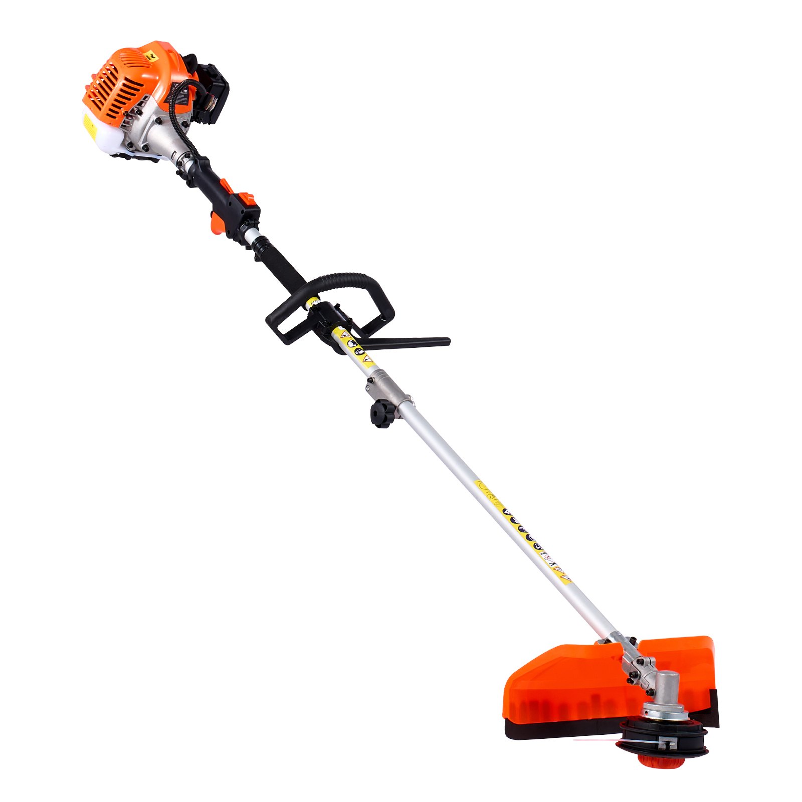 Cortasetos de gasolina VEVOR, cortasetos manual de 2 tiempos, 4 en 1, 26 cc, con equipo de protección, incluye cortasetos, cortabordes, desbrozadora y recorta arbustos.