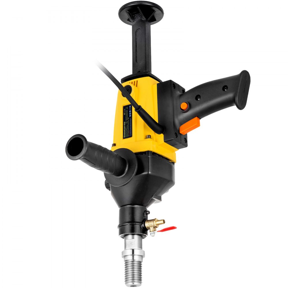 VEVOR Perforadora de diamante, 1800W 4'/110 mm, 1700RPM Perforadora de velocidad variable con estuche portátil, Máquina de perforación manual para baldosas de cerámica de porcelana, Ladrillo de mármol