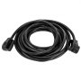 Cable de extensión para RV VEVOR negro enrollado con conectores visibles en ambos extremos.