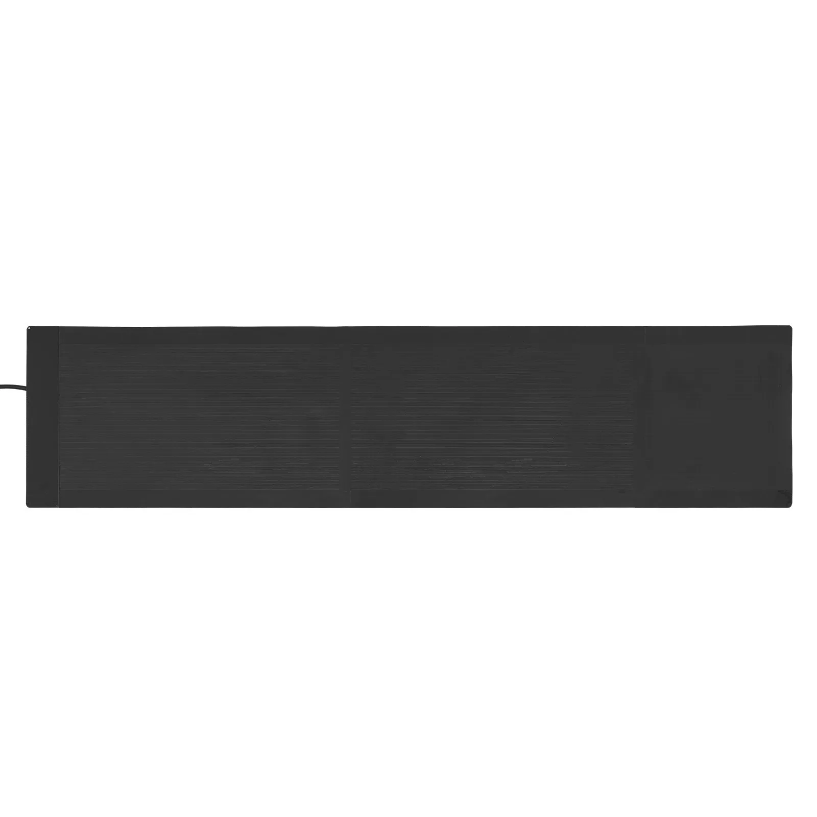 Letrero LED programable VEVOR rectangular negro con acabado mate y patrón de cuadrícula.