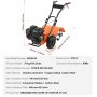 Cultivador VEVOR, cultivador de jardín de 212 cc y 4 tiempos, cultivador con 4 púas traseras ajustables de acero para el cultivo de césped, jardín y suelo agrícola.