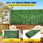 Valla de privacidad VEVOR Ivy, setos artificiales de hojas sintéticas de polipropileno de 140 x 300 cm, panel de 3 capas con hojas verdes para interior o exterior, multiusos para jardín, patio, decoración, balcón, terraza y hogar.