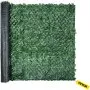Valla de privacidad VEVOR Ivy, setos artificiales de hojas sintéticas de polipropileno de 140 x 300 cm, panel de 3 capas con hojas verdes para interior o exterior, multiusos para jardín, patio, decoración, balcón, terraza y hogar.