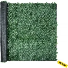 VEVOR Ivy - Pantalla de valla de privacidad, 59 x 118 pulgadas, PP, setos artificiales de hojas sintéticas, 3 capas para interior o exterior, panel de hojas verdes, multiusos para jardín, patio, decoración, balcón, patio, hogar, verde
