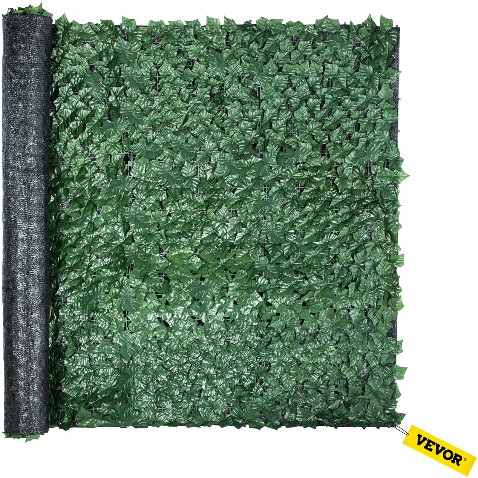 Valla de privacidad VEVOR Ivy, setos artificiales de hojas sintéticas de polipropileno de 140 x 300 cm, panel de 3 capas con hojas verdes para interior o exterior, multiusos para jardín, patio, decoración, balcón, terraza y hogar.