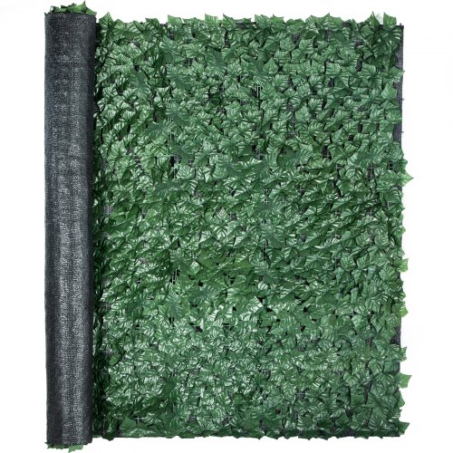 VEVOR - Pantalla de valla de privacidad de hiedra artificial, valla de hiedra de 59 x 98 pulgadas, valla de setos artificiales de hoja de hiedra sintética de PP, panel de privacidad para exteriores de vegetación sintética para jardín, decoración, balcón, patio, interior
