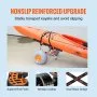 VEVOR - Carrito para kayak resistente, desmontable, con neumáticos de 30 cm, ancho ajustable de 17,5 a 44 cm, capacidad de peso de 168 kg. Ideal para kayaks, canoas, tablas de paddle surf, flotadores y botes.