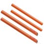 Varillas de acero de color naranja para ayudar a la puerta trasera del remolque VEVOR colocadas en diagonal sobre fondo blanco
