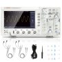 Osciloscopio digital VEVOR, frecuencia de muestreo 1GS/S, osciloscopio portátil de ancho de banda de 100 MHz con pantalla a color de 4 canales, 30 funciones de medición automática para pruebas de circuitos electrónicos DIY