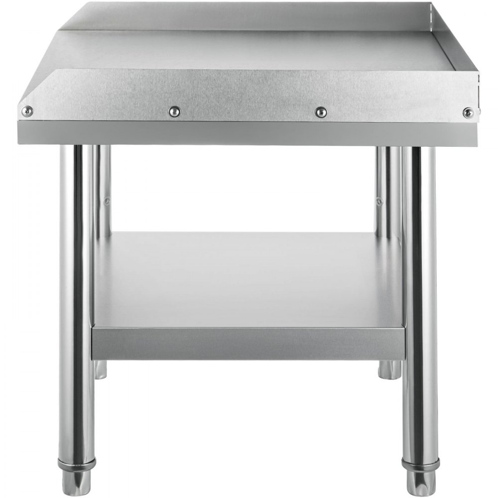 Parrilla de acero inoxidable VEVOR con estante inferior y patas resistentes.