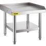 Soporte para parrilla de acero inoxidable VEVOR con estante inferior y construcción robusta