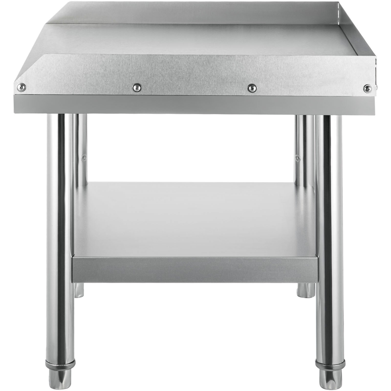 Parrilla de acero inoxidable VEVOR con estante inferior y patas resistentes.