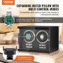 VEVOR Enrollador de Reloj, Enrollador de Reloj Doble para Reloj Automático para Hombres y Mujeres, con 2 Motores Mabuchi Japoneses Súper Silenciosos, Luz LED Azul y Adaptador, Carcasa de Tablero de Al