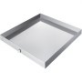 VEVOR Bandeja para lavadora de 32 x 30 x 2,5 pulgadas, bandeja de goteo para lavadora compacta de acero galvanizado de 18 GA de espesor, resistente, con orificio de drenaje y adaptador de manguera