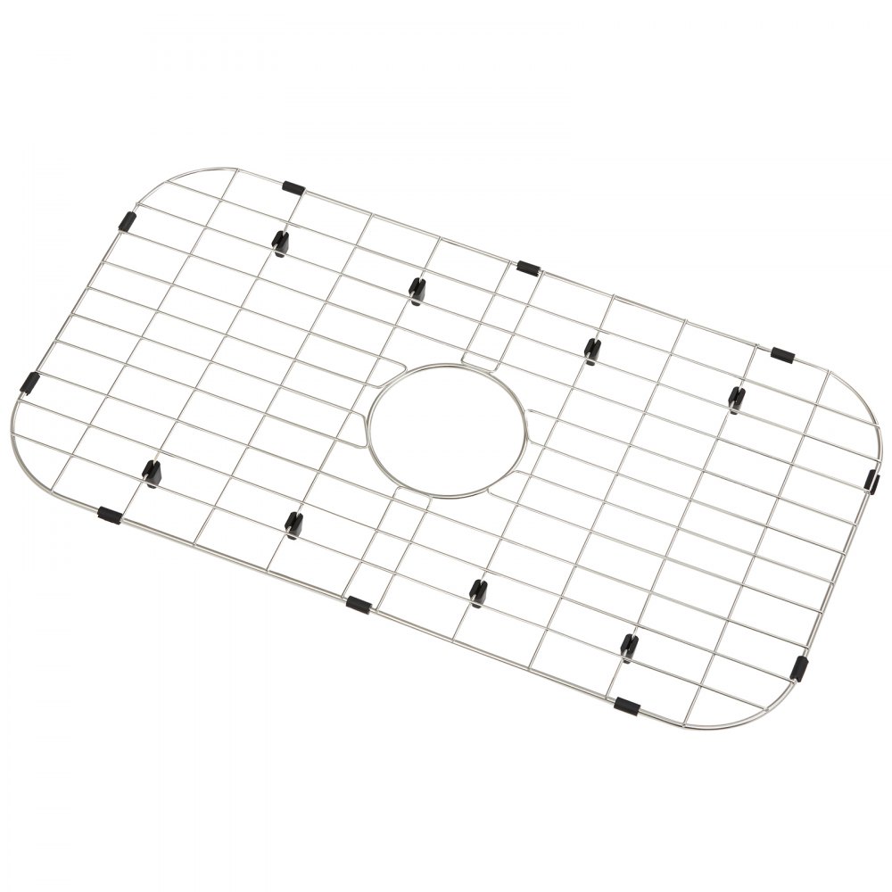 VEVOR Rejilla protectora para fregadero, rejillas de fregadero de acero inoxidable de 26 x 14 pulgadas, rejillas de fregadero de drenaje centradas con radio de esquina R90, rejillas inferiores de fregadero grandes, accesorio universal para fregadero de cocina, plateado