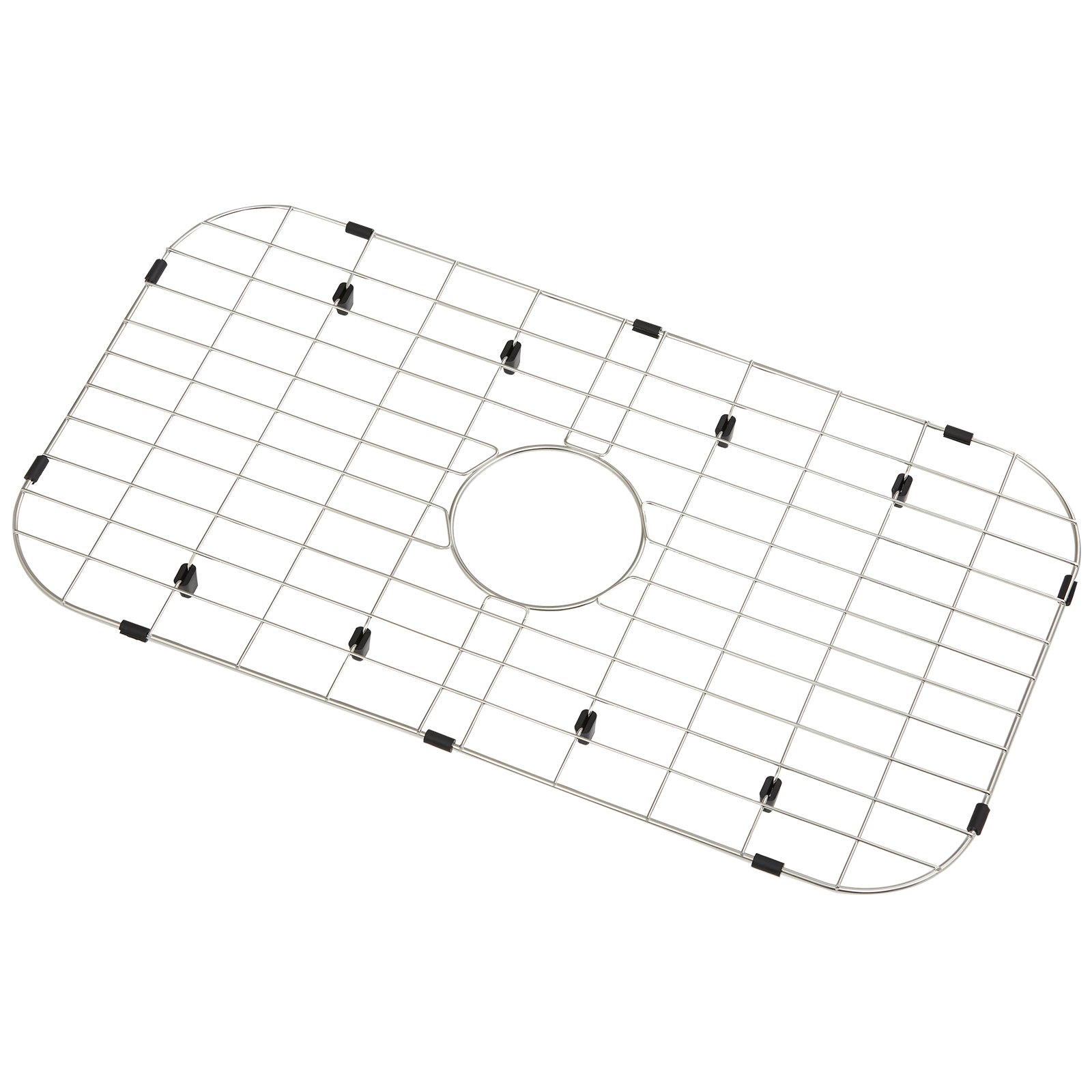 VEVOR Rejilla protectora para fregadero, rejillas de fregadero de acero inoxidable de 26 x 14 pulgadas, rejillas de fregadero de drenaje centradas con radio de esquina R90, rejillas inferiores de fregadero grandes, accesorio universal para fregadero de cocina, plateado