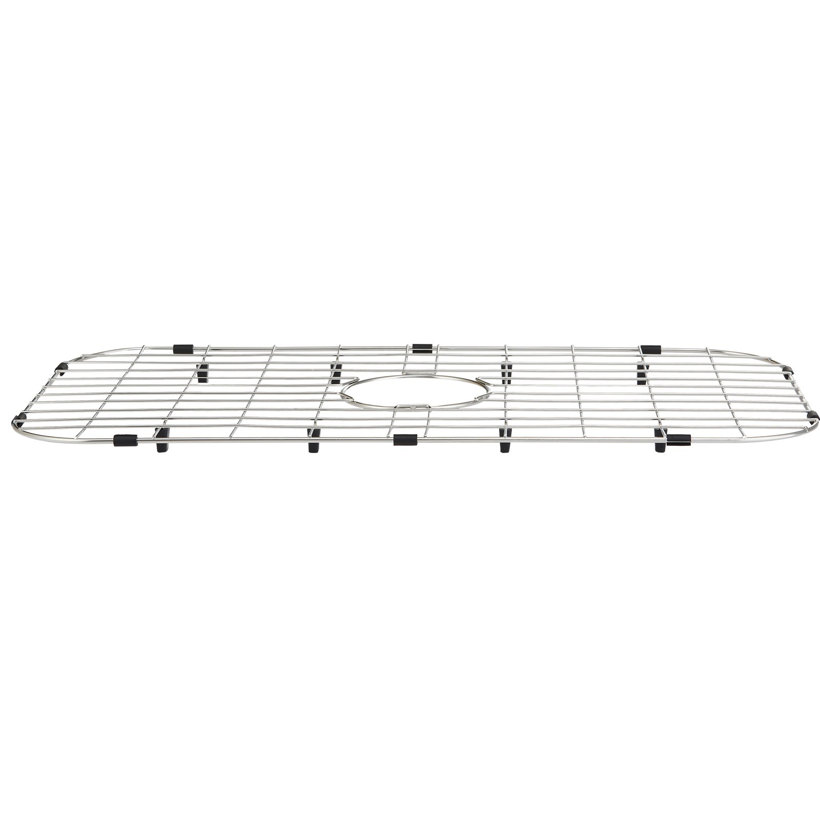 VEVOR Rejilla protectora para fregadero, rejillas de fregadero de acero inoxidable de 26 x 14 pulgadas, rejillas de fregadero de drenaje centradas con radio de esquina R90, rejillas inferiores de fregadero grandes, accesorio universal para fregadero de cocina, plateado