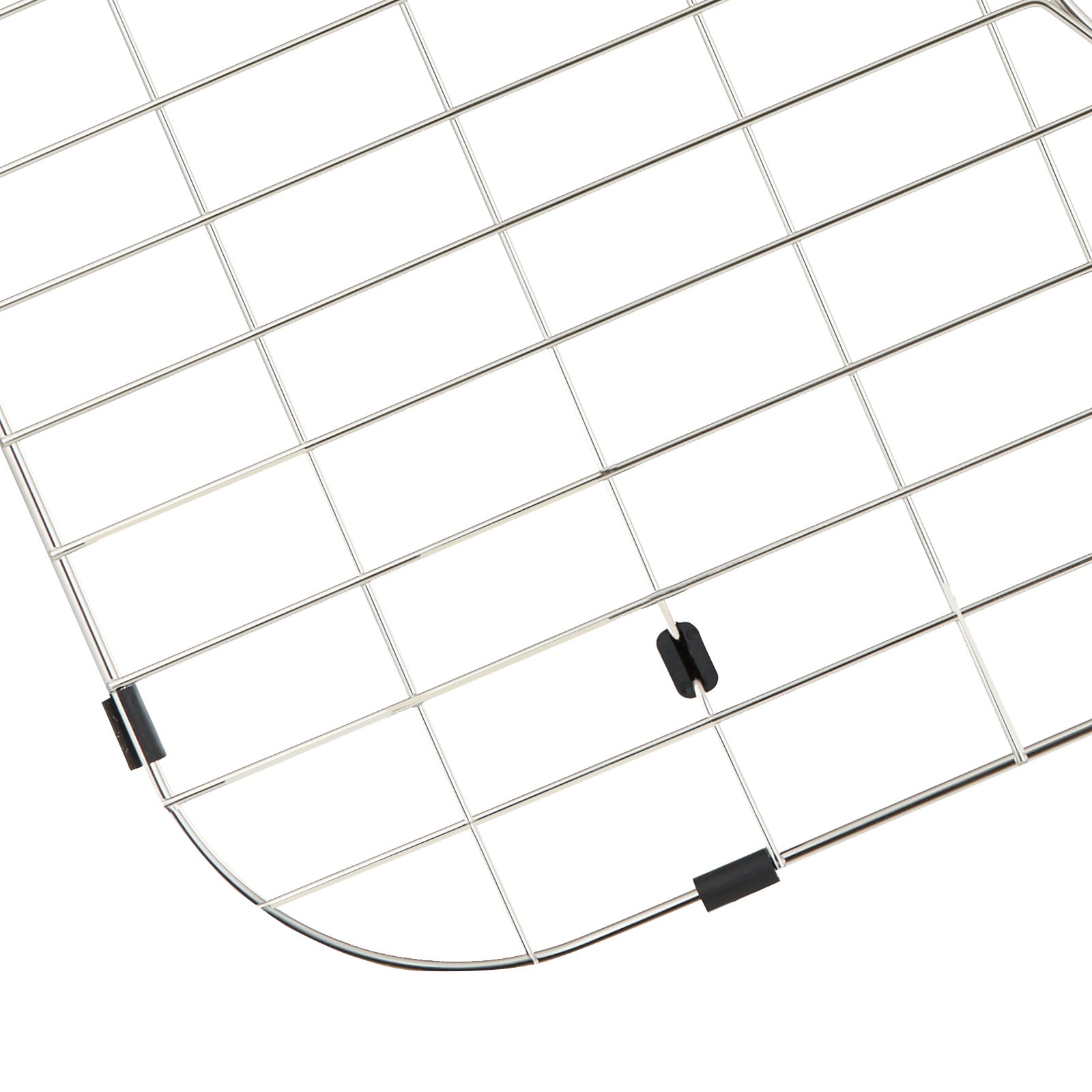 VEVOR Rejilla protectora para fregadero, rejillas de fregadero de acero inoxidable de 26 x 14 pulgadas, rejillas de fregadero de drenaje centradas con radio de esquina R90, rejillas inferiores de fregadero grandes, accesorio universal para fregadero de cocina, plateado