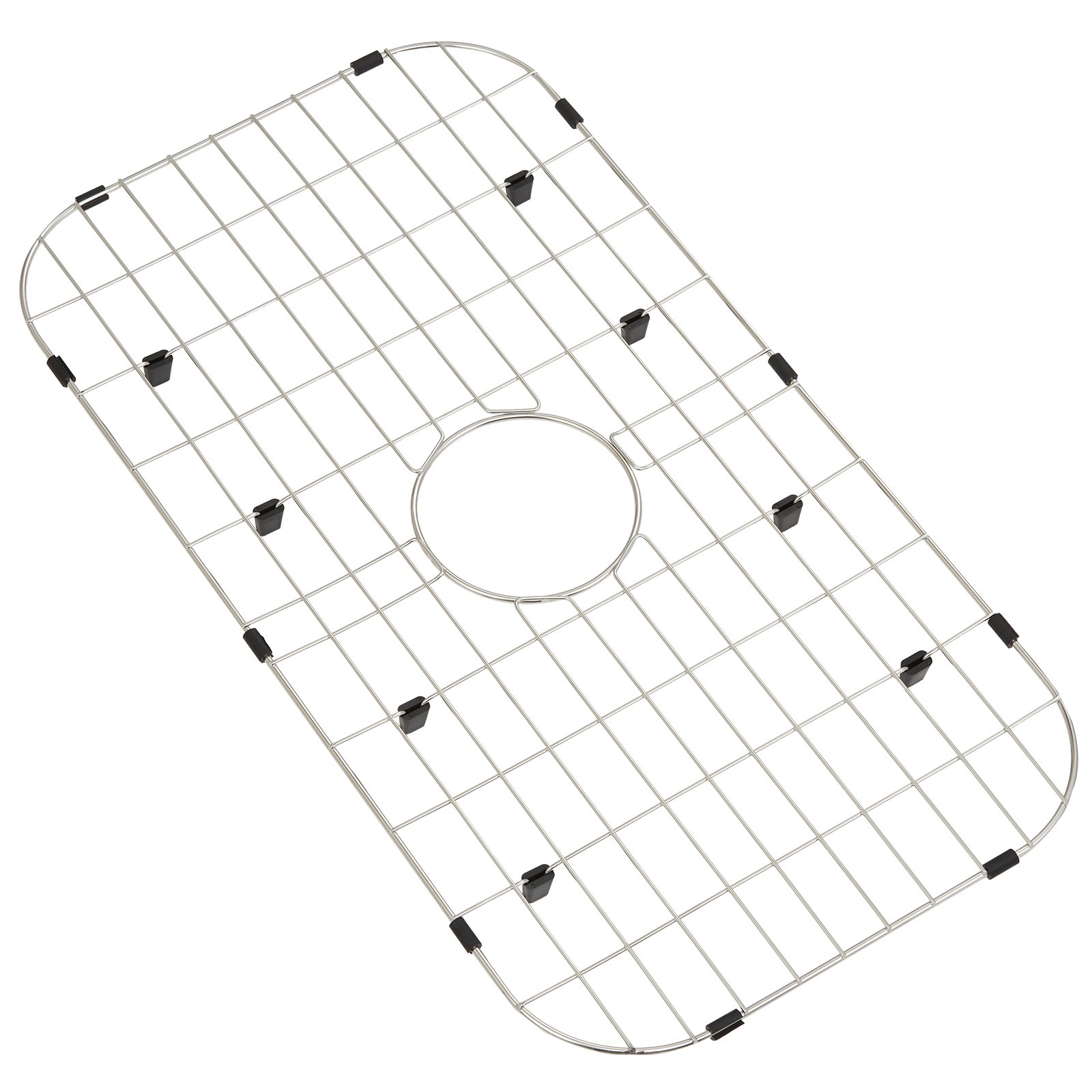 VEVOR Rejilla protectora para fregadero, rejillas de fregadero de acero inoxidable de 26 x 14 pulgadas, rejillas de fregadero de drenaje centradas con radio de esquina R90, rejillas inferiores de fregadero grandes, accesorio universal para fregadero de cocina, plateado