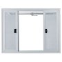 Ventana de concesión VEVOR con paneles correderos y mosquiteras.