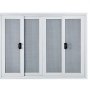 Ventana de concesión VEVOR con paneles de vidrio corredizos y manijas con cerradura.