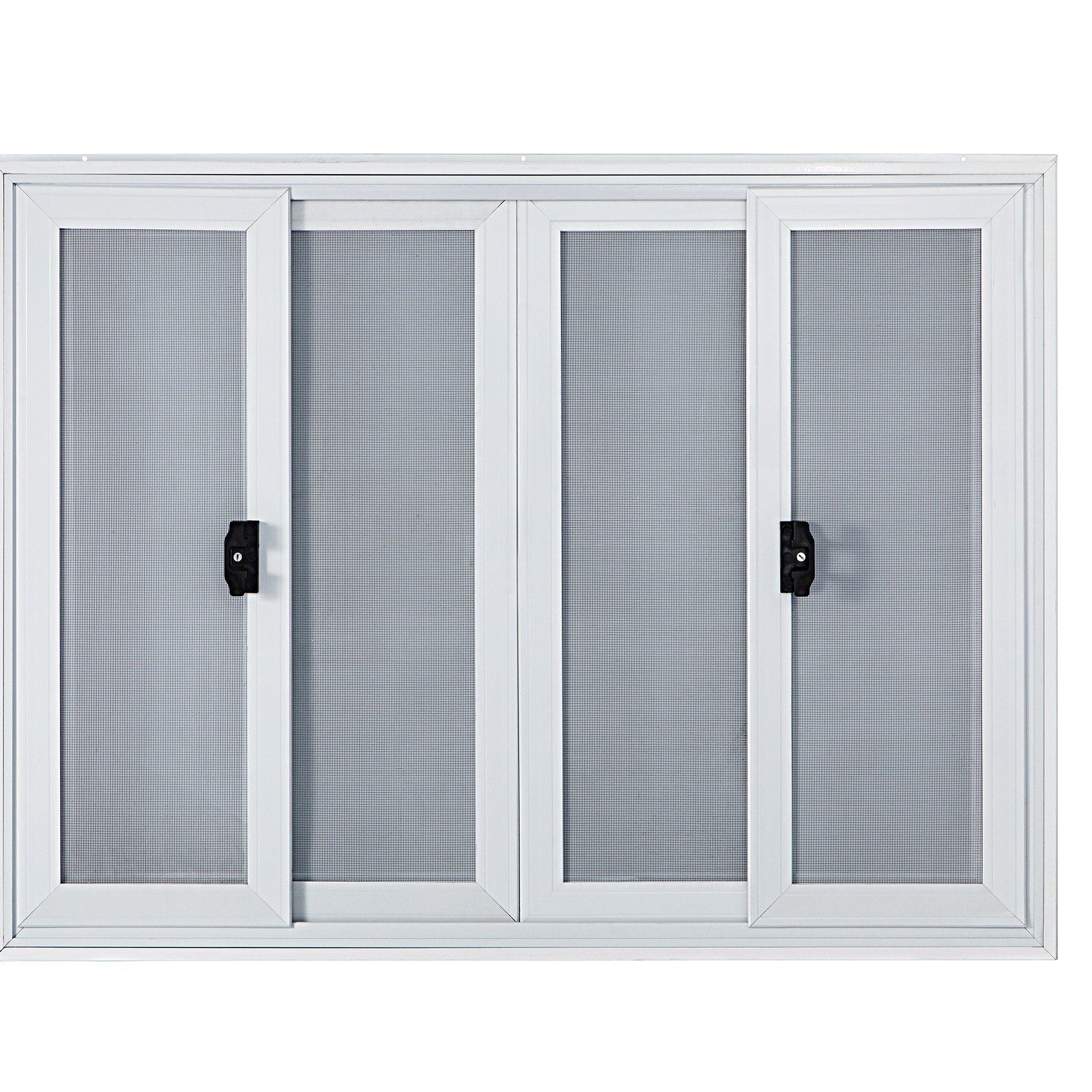 Ventana de concesión VEVOR de 122 x 91 cm, de aleación de aluminio, para servicio de food trucks, con 4 ventanas corredizas horizontales, puerta con toldo y gancho de arrastre. Ideal para food trucks y remolques de concesión.