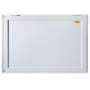Ventana de concesión VEVOR rectangular con marco de aluminio y logotipo VEVOR amarillo.