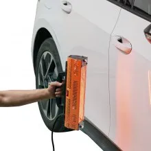 Lámpara de curado por infrarrojos VEVOR, 1000 W de alta potencia, luz de curado de automóvil con calefacción automática portátil, área de horneado de 2,48 pies cuadrados, calentadores de cabina de horneado por aspersión, secador de pintura para reparación en el lugar, secado de motores