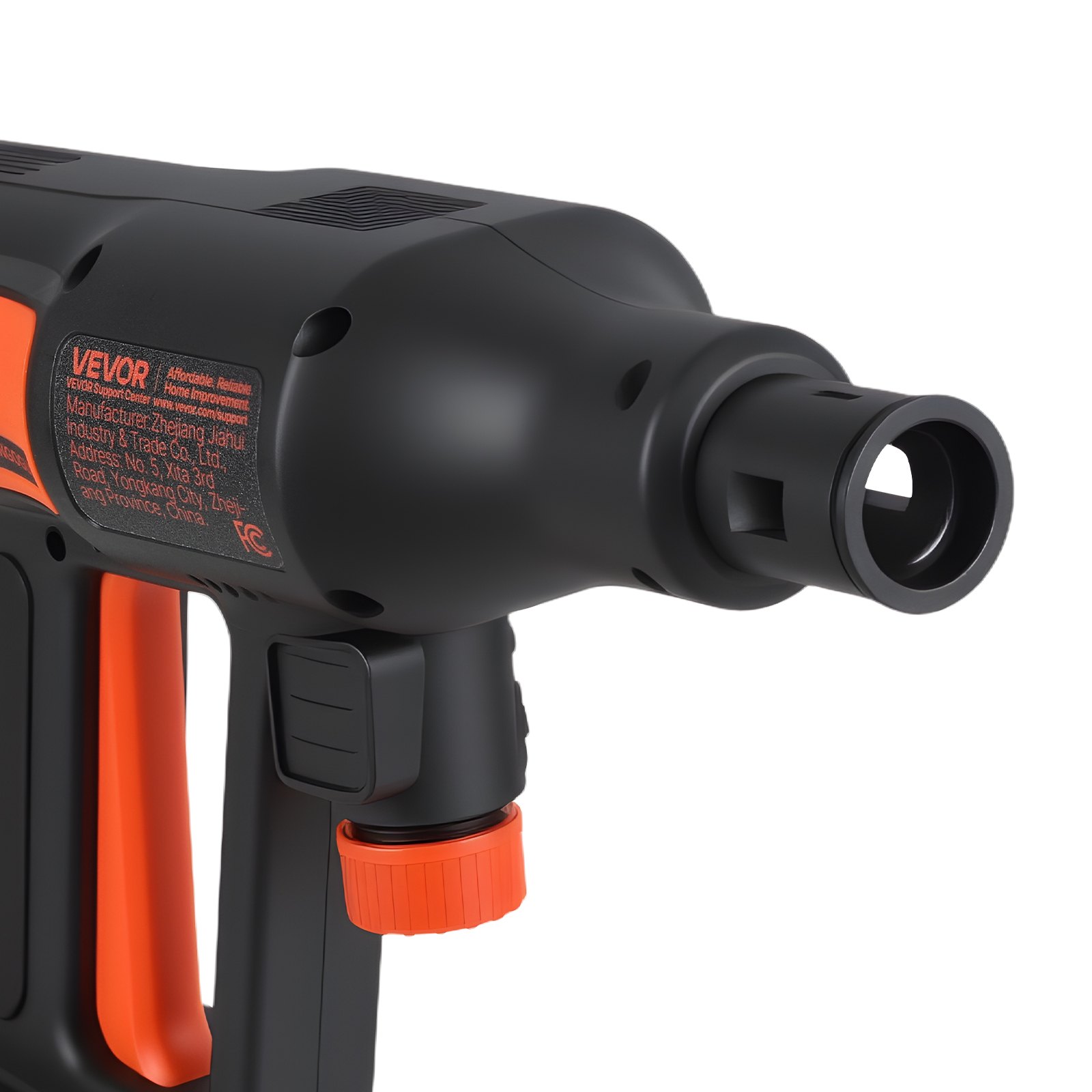 Hidrolavadora inalámbrica VEVOR, 1200 PSI MAX, portátil, con motor sin escobillas, doble batería, boquilla 6 en 1 y manguera de agua, 4 velocidades ajustables, limpiadora de mano para el hogar, jardín y patio.