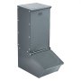 Comedero para cerdos VEVOR, capacidad de 2,2 bushels, puerta única, acero resistente, comedero para lechones, comedero multiusos, accesorio para granjas de ganado al aire libre para alimentar hasta 5 cerdos.