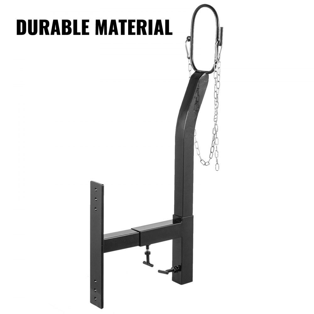 VEVOR - Soporte para ganado con puerta de acero y cabezada con lazo nasal, altura de 9.8 pulgadas y longitud ajustable de 5.9 pulgadas, soportes para recortar cabras con lazo nasal, soporte para esquila de ovejas y cabras