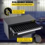 Gabinete dispensador de brocas VEVOR, dispensador de brocas de tres cajones, gabinete organizador de brocas, gabinete organizador dispensador de brocas para longitud de trabajo tamaño fraccional de 1/16" a 1/2" en incrementos de 1/64