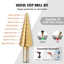 VEVOR Kit de perforadora hidráulica de 10 toneladas, herramienta para orificios de 1/2 "-2" con 6 troqueles