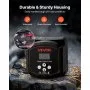 Kit aislador de doble batería VEVOR, 12 V 300 amperios, 6 m (20 pies), 2 AWG, relé sensible al voltaje VSR manual y automático con voltímetro, pantalla LCD, aislador de batería inteligente, compatible con baterías de litio, para UTV