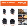 VEVOR Hidráulico Knockout Punch Driver Kit Hole Tool 4 Die 1/2", 3/4", 1", 1-1/4