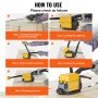 VEVOR Herramienta para flejado de acero para 1/2"-3/4" de ancho, 3 en 1 (tensor, engarzadora, cortadora) Máquina aplicadora de bandas para embalaje de cinta manual Máquina herramienta para flejado de