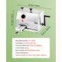 VEVOR Exprimidor Manual de Caña de Azúcar, Capacidad de Producción 50 KG/H, Puerto 62 mm, Máquina de Jugo con Ruedas, Extractor de Acero Inoxidable, Prensador para Uso Doméstico Comercial Restaurante