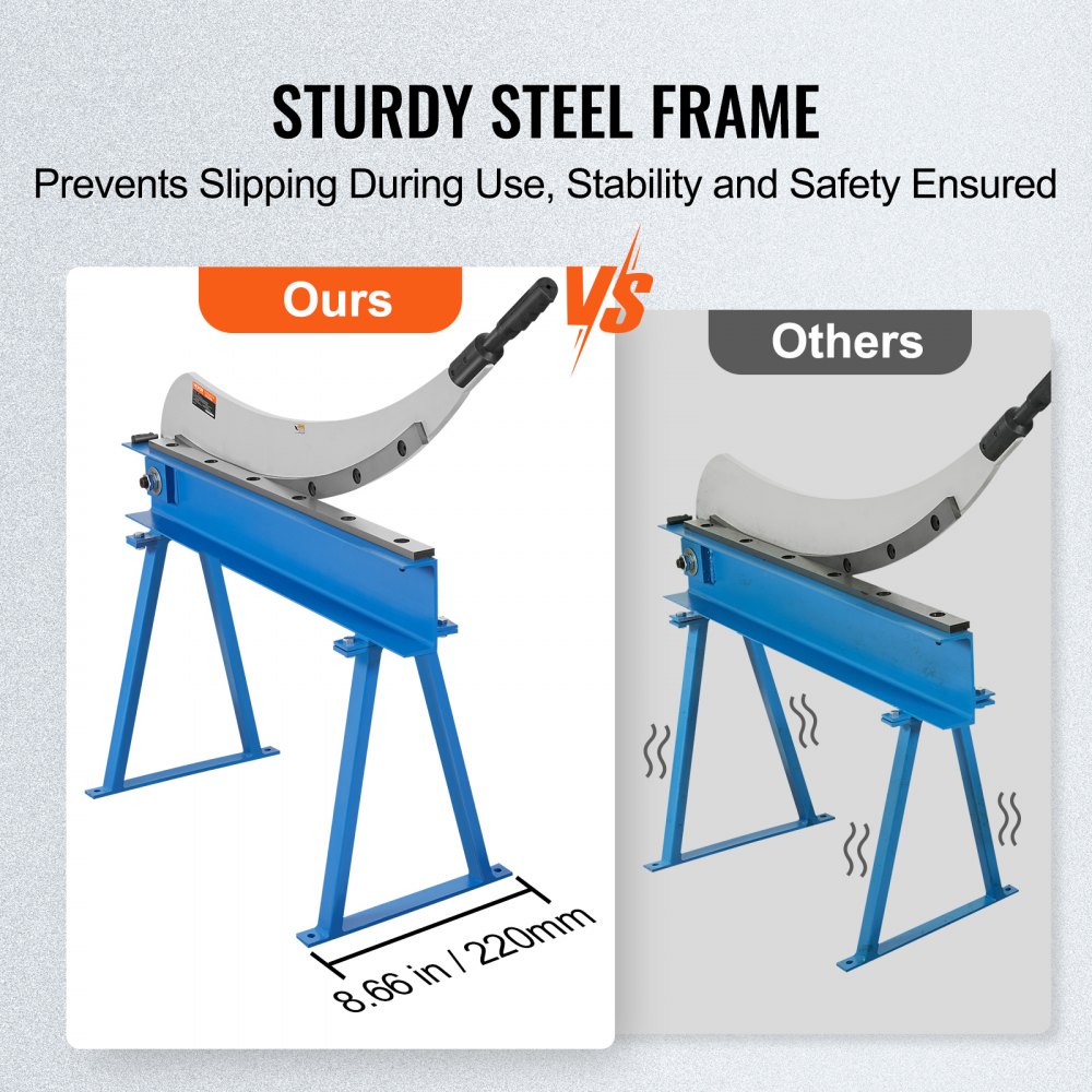 Cizalla manual VEVOR de 32" para chapa metálica, cortadora de sobremesa con material Q235, ideal para trabajos manuales con acero grueso, prensa de rodillos de alta resistencia para constructores y aficionados al bricolaje.