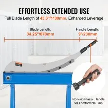 VEVOR Cizalla manual de placa manual de 32 pulgadas para procesamiento de láminas de metal, cortador de mesa con material Q235, para manualidades de acero grueso, máquina de prensa de rollo resistente para constructores, entusiastas del bricolaje