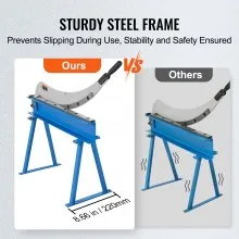 VEVOR Cizalla manual de placa manual de 32 pulgadas para procesamiento de láminas de metal, cortador de mesa con material Q235, para manualidades de acero grueso, máquina de prensa de rollo resistente para constructores, entusiastas del bricolaje