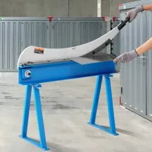 VEVOR Cizalla manual de placa manual de 32 pulgadas para procesamiento de láminas de metal, cortador de mesa con material Q235, para manualidades de acero grueso, máquina de prensa de rollo resistente para constructores, entusiastas del bricolaje